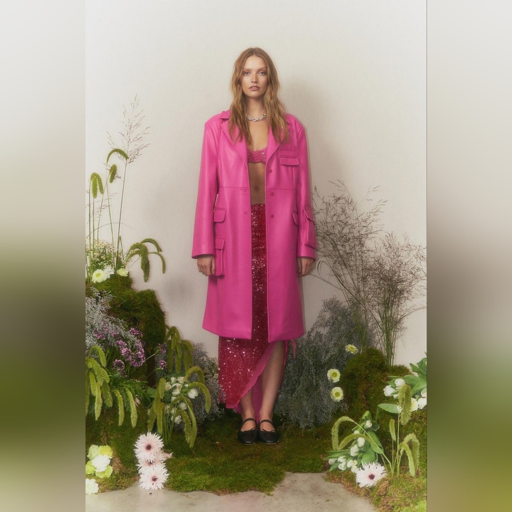 House of Sunny Studio Overcoat - Azalea